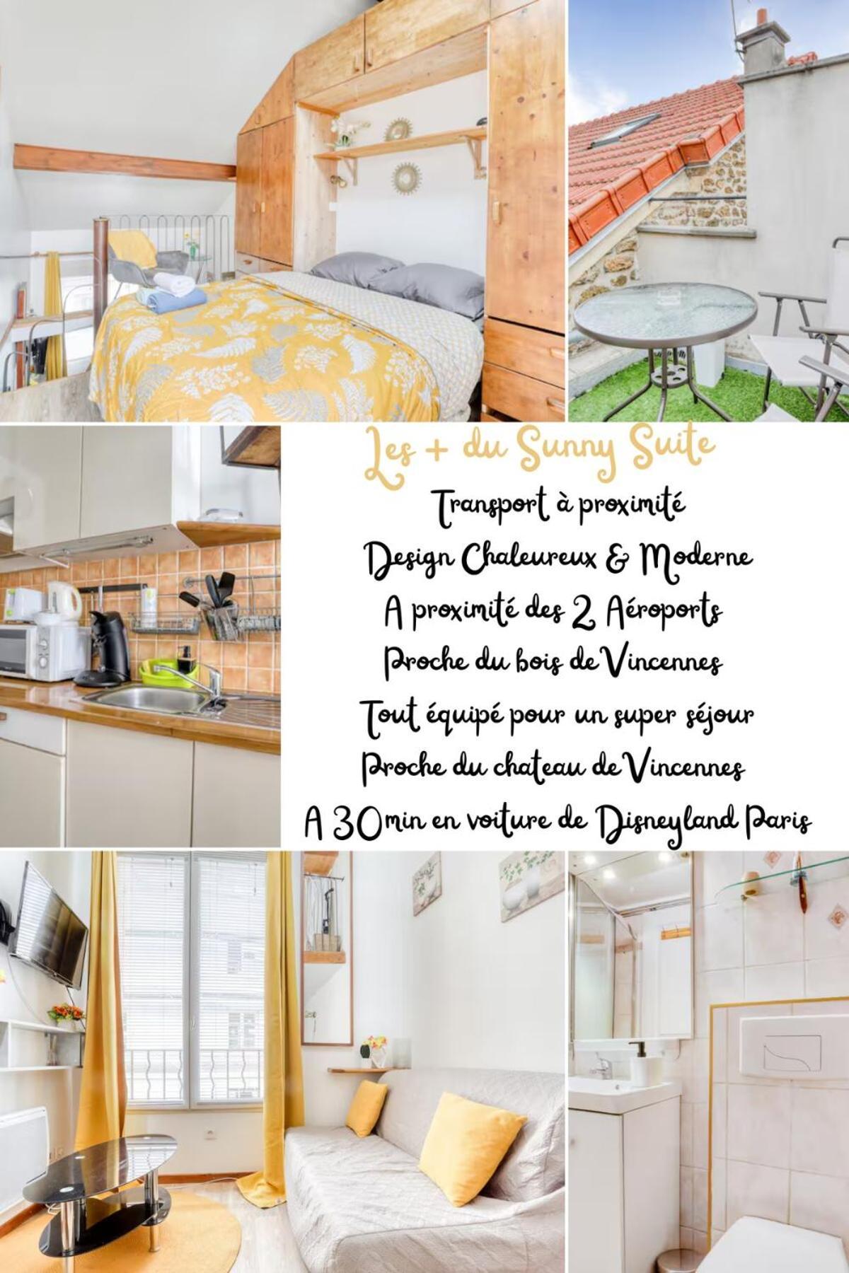 Sunny Suite-Proche Paris & Disney Фонтене-су-Буа Экстерьер фото
